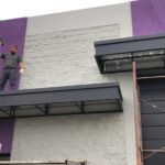 instalacion marquesina hierro local comercial herrero obra
