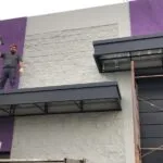 instalacion marquesina hierro local comercial herrero obra