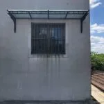 marquesina hierro negro terminada exterior herreria a medida