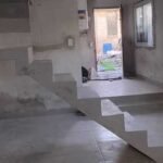 baranda escalera hierro antes obra sin instalar herreria