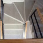 baranda escalera hierro madera terminada instalada herreria